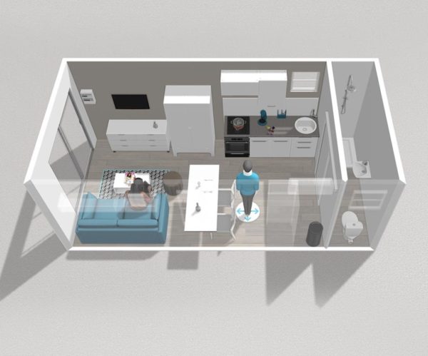 Plan Bungalow Loisir 1 20m²